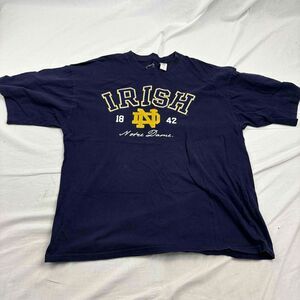 Delta Unisex Notre Dame Irish T Shirt Graphic Print Crew Neck Cotton XL